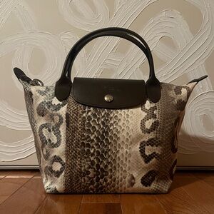 Snakeskin Print Longchamp Bag